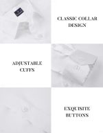 CB-COLEBROOK Mens Stylish Solid Silk Satin Casual Dress Shirts for Men Shiny Long Sleeve Button Down Shirt Party Prom Wedding Shirt for Mens - Image 7