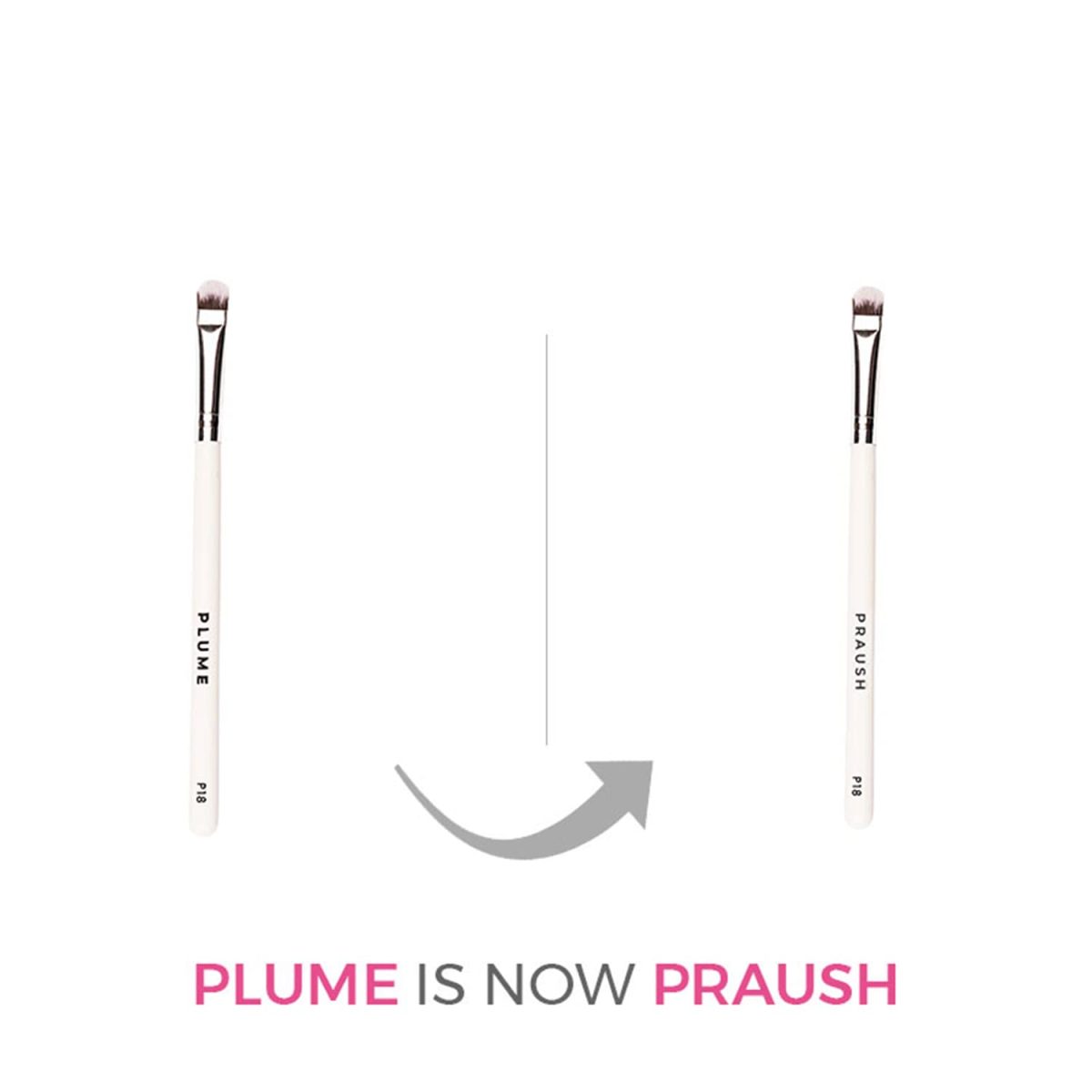 Praush P18 - Eyeshadow Application Flat Brush (Medium) - Image 2