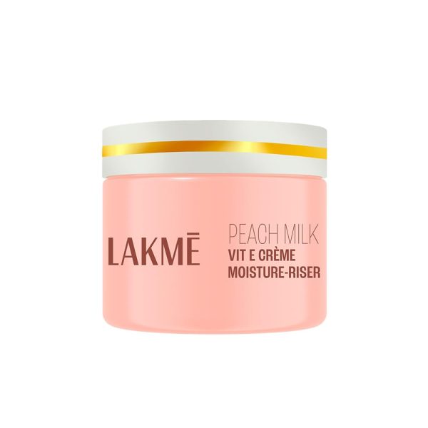 LAKMÉ Peach Milk Soft Crème Light Moisturizer for Face 300 g, Daily Lightweight Face Lotion with Vitamin E for Soft Skin- Non Sticky 24h Moisture