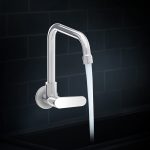 Kohler Beam Wall-Mount Sink Tap for Kitchen - Single Lever Cold-Only Kitchen Faucet - Brass, Silver Colour- Kitchen Water Tap with Swivel Spout - Easy Function, Versatile Design 25418IN-4-CP - Image 5
