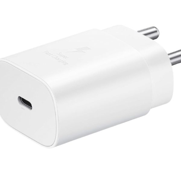 25W C-Type Super Fast Adapter Compatible with Samsung Galaxy S/A/M/F Series | Novobit Super Fast Charger Adapter for S23/S22/S21/21 fe/S20/M14 5G/M34/M54/M53/M33/M13/A34