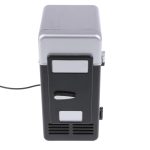 IVELECT Universal 5V Car Mini Fridge Warmer and Cooler Dual Auto USB Refrigerator Freezer Office Black - Image 4