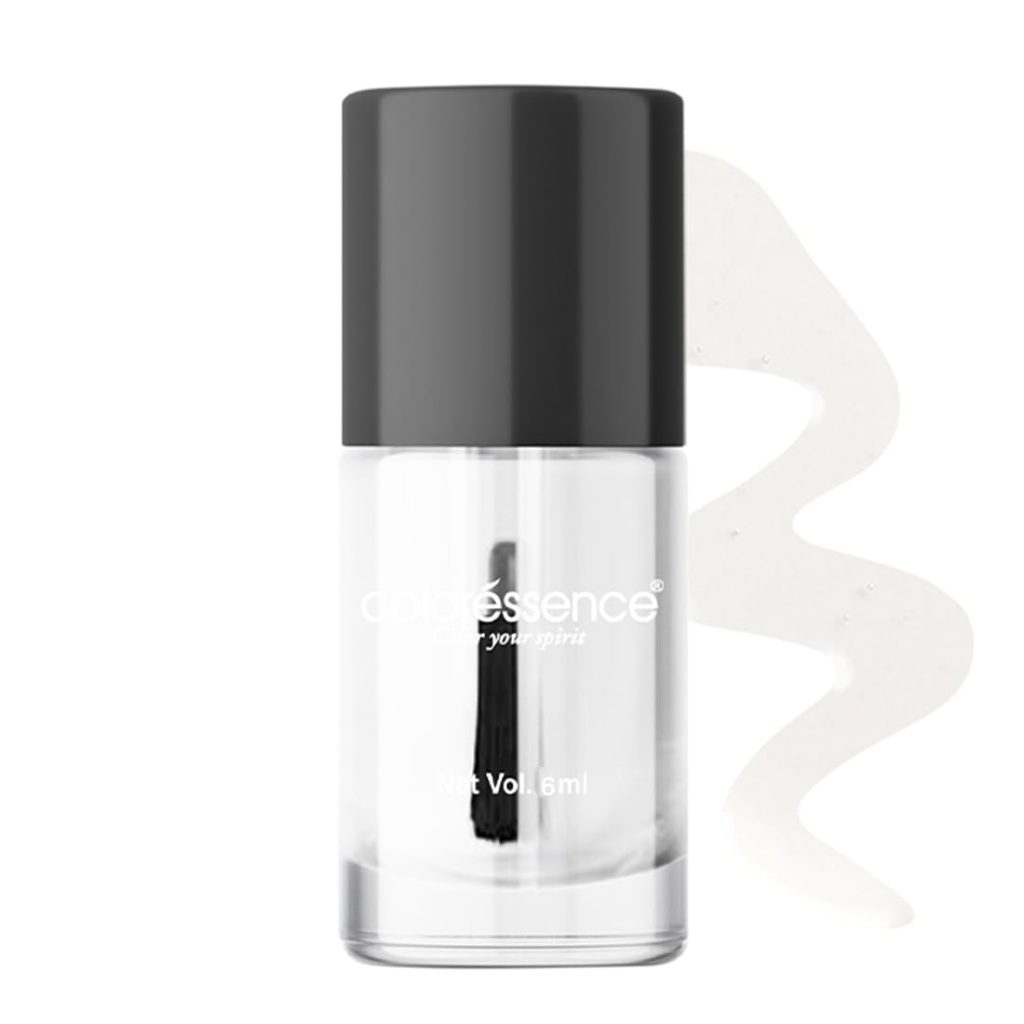 Coloressence Cute Coats Long Lasting Nail Paint | Chip Resistant | Quick Dry | One Swipe Application | Toxin Free|Crystal Look-6Ml, glossy finish