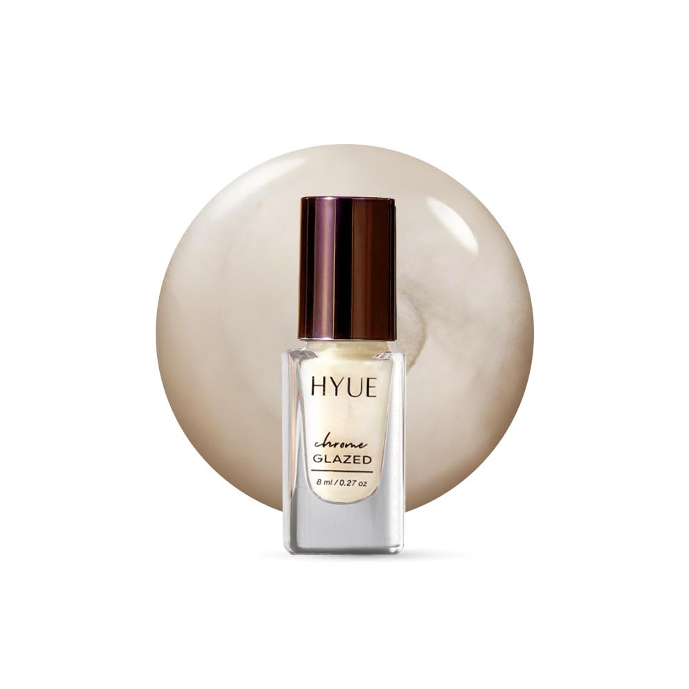 HYUE Chrome Glazed Nail Paint - 7 shades | Donut Glazed | 8 ml | Dual-toned | Long-lasting Shine | Color-Shifting Pigments | One Stroke Coverage | Gel Finish | Salon-like Nails | No UV Damage