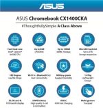 ASUS Chromebook Intel Celeron Dual Core N4500 - (4 GB/128 GB EMMC Storage/Chrome OS) CX1400CKA-EK0335 Chromebook (14 Inch, Transparent Silver, 1.47 Kg) - Image 6