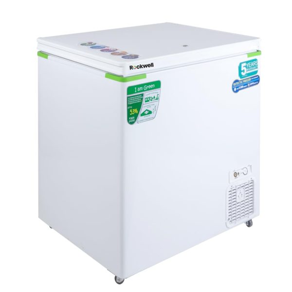 Rockwell GFR250ET Single Door EUTECTIC Hard Top Deep Freezer(Glycol)- 209 Ltr (100% Copper Coil, 5 yrs compressor warranty)