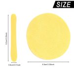 Shidara Compressed Facial Sponge, Smilerain Face Cleansing Sponge Pad Exfoliating Wash Makeup Removal for Women | Multi | 12 Pieces - Image 6