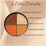 Daily Life Forever52 Matte Finish 4 Color Shades Concealer Kit Multipurpose creamy, lightweight Easy-To-Blend Hydrating Formula For Smooth Long Lasting Natural Finish Perfect Look AC003 - Image 2