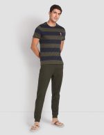 U.S. POLO ASSN. Men's Cotton Regular Fit Crew Neck Striper I688 Lounge T-Shirt (Pack of 1) - Image 4