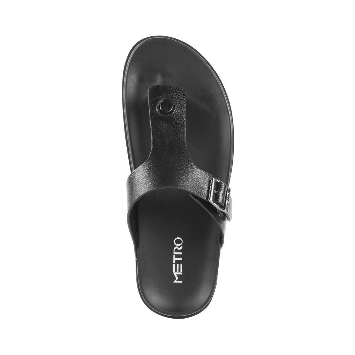 Metro Men Flat Casual/Comfort Synthetic Leather Chappal - Image 7