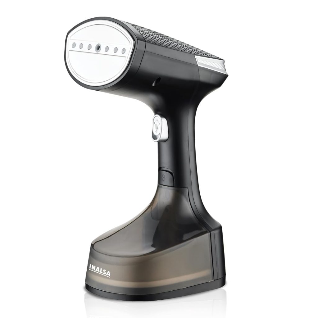 INALSA Garment Steamer for Clothes,Steam Iron Press - Vertical & Horizontal Steaming up to 25g/min, 1600 Watt,340 ml Water tank & 28 sec Fast Heating,Hetaing On/OFF Indicator Light (Cosicosy)