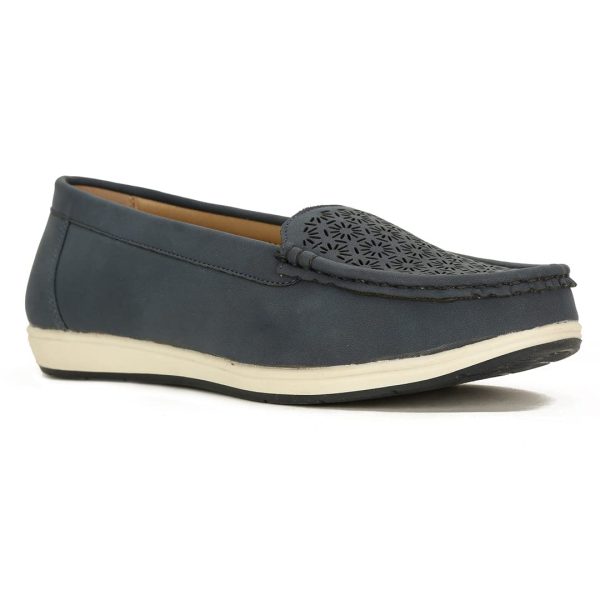 Bata Women Mario Loafers, Grey, (5512609)