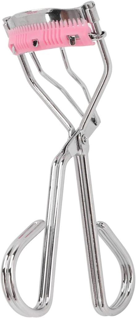 NFI essentials Professional Stainless Steel Natural Lift Eyelash Curler For Womens & Girls Makeup Tools Lash Curls Easy Roll Over For All Eyes Curling lashes