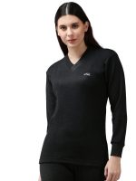 Lux Cott's Wool V Neck Full Sleeves Womens Thermal Top
