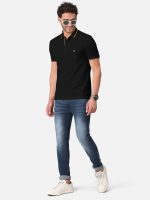 BULLMER Men's Solid Half Sleeve Cotton Blended Polo Tshirts - Image 5