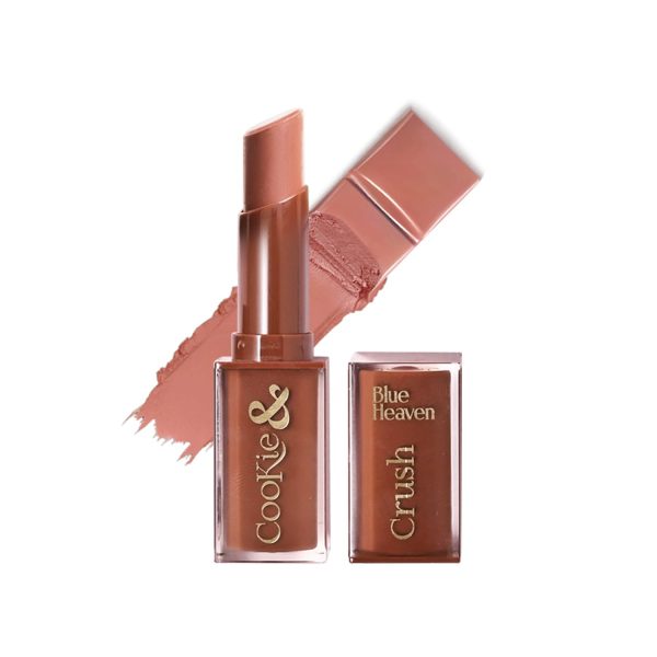 Blue Heaven Cookie & Crush Matte Lipstick for Women, Long lasting lipstick, Enriched with Cocoa Butter & Rosehip oil, Softening and Nourishing Lipstick - Cookie Craze, 3.4g