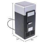 IVELECT Universal 5V Car Mini Fridge Warmer and Cooler Dual Auto USB Refrigerator Freezer Office Black - Image 5