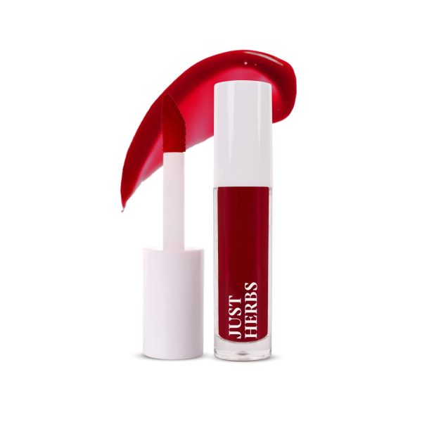 Just Herbs Water Baby Smudge & Transfer Proof | 12hrs Stay | Richly Pigmented Infused with Aloe Vera Multipurpose Water Tint for Lips, Cheeks and Eyelids for Women