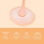 Gleva Multipurpose Professional Powder & Blush Cheek Brush, Travel Cosmetic Brush Perfect for Cheek Forehead Jawline Nose Blending Flawless Highlighter Brush (Black Loose Powder Brush) - Image 4