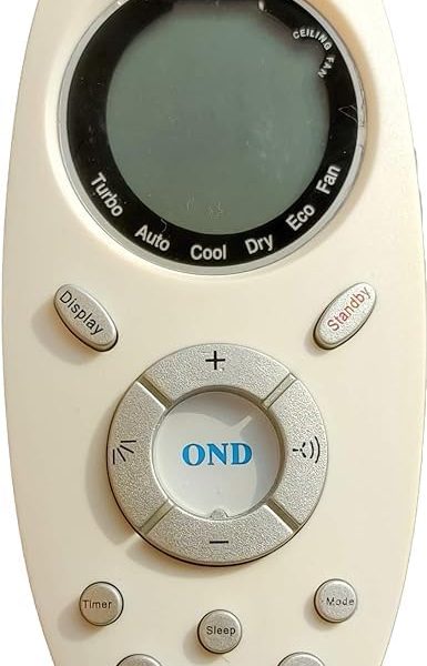 Air Conditioner Remote Compatible with: Onida Split/Window AC Remote Control, AC-143, White, Pack of 1