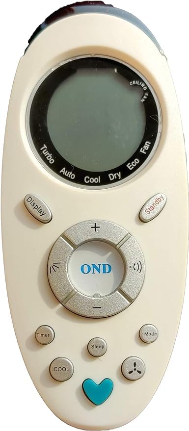 Air Conditioner Remote Compatible with: Onida Split/Window AC Remote Control, AC-143, White, Pack of 1