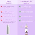 WishCare Pure Cold Pressed Natural Unrefined Jojoba Oil - Moisturizer For Skin, Hair and Nails, 100 ml - Image 4