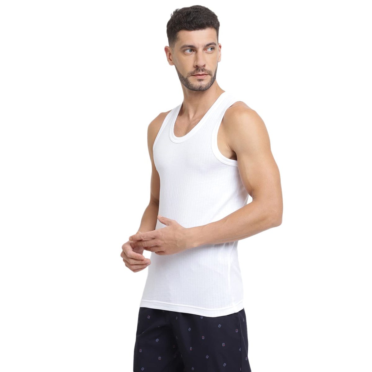 Van Heusen Men Regular Fit Vest - 100% Combed Cotton - Ultra Soft, Label Free, Wider Straps - Image 2