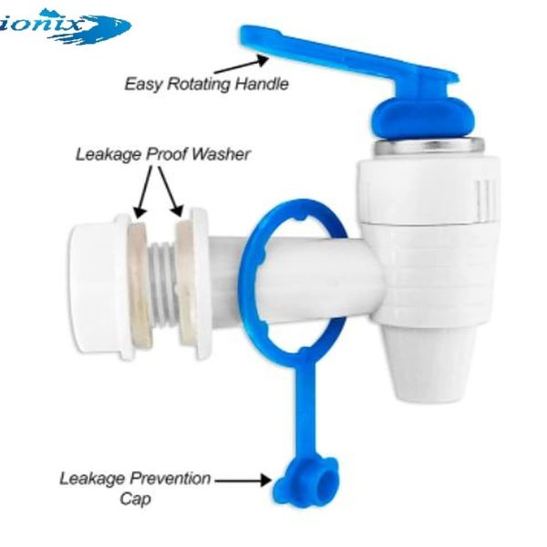 IONIX 2 Pieces Tap for RO water purifier, Compatible with Kent/Dolphin, swift, Aquafresh/many Assembled/Branded RO's, 2 pieces, White
