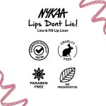 Nykaa Lips Don't Lie! Waterproof Line & Fill Lip Liner - Feisty Brunette 11 - Image 8