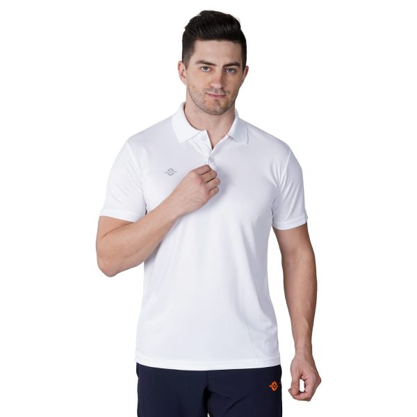 Nivia Solid Men's Dotted Micro Polyester Regular Fit T-Shirt