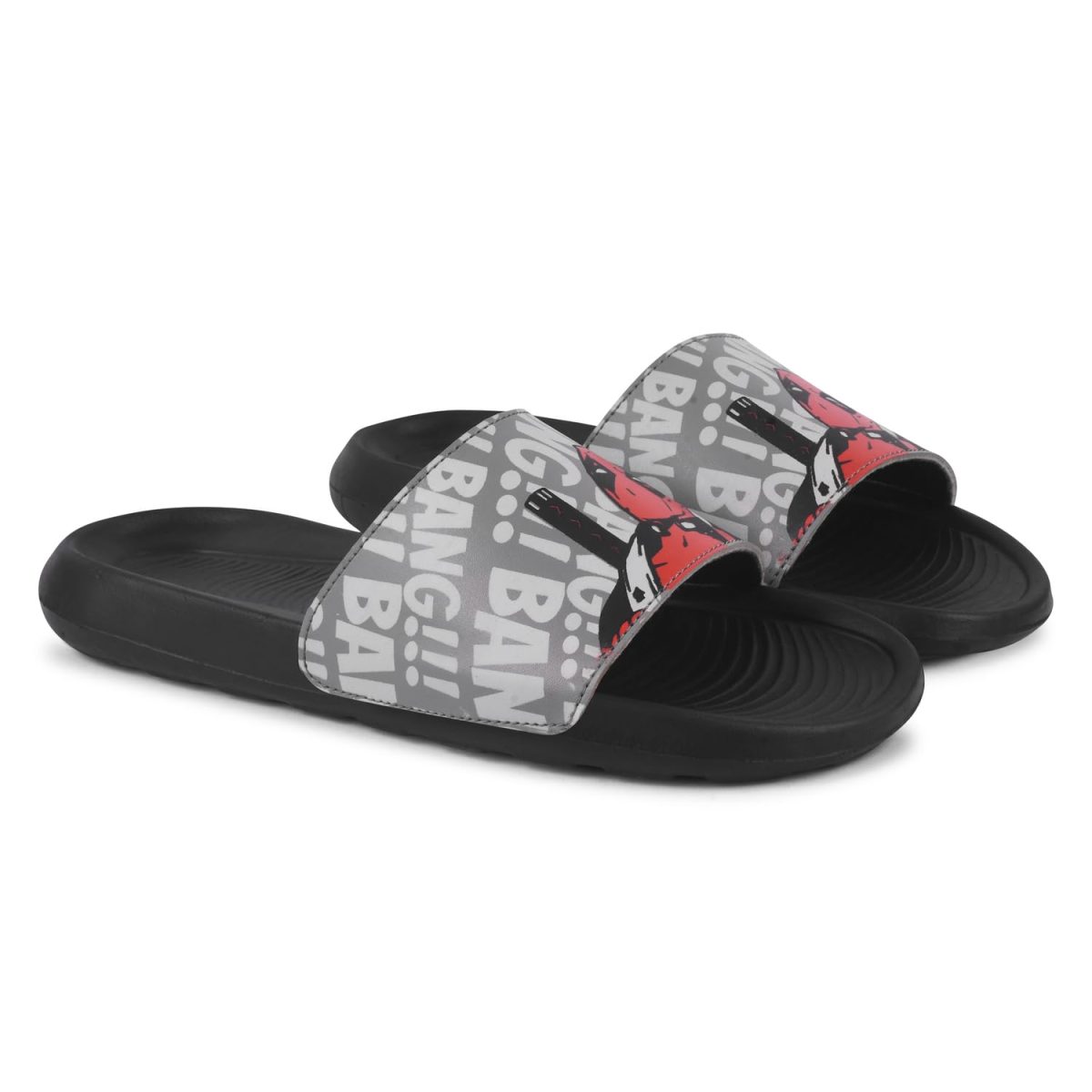 PERY-PAO Sliders Mens White, Black, Grey, Sky blue Solid Design Flip Flop & Slippers