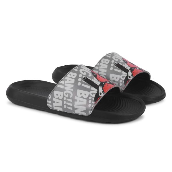 PERY-PAO Sliders Mens White, Black, Grey, Sky blue Solid Design Flip Flop & Slippers