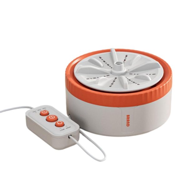 LOOM TREE® Mini Turbine Washing Machine USB Powered Small Size for 4Kg Personal Laundry Orange | Major Appliances | Washers & Dryers | Washing Machines