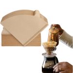 Cone Shaped Unbleached All Natural Coffee Filters, Coffee Filters - Size 02, Natural Paper Coffee Filter, No Blowout, Disposable for Pour Over and Drip Coffee Maker (2-4 Cup) 100 Count