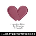 Lakme Absolute Matte Melt Liquid Lip Color, velvety matte finish, longlasting for up to 16 hours, transfer proof, with rosehip oil, liquid lipstick - Rose Love - Image 3