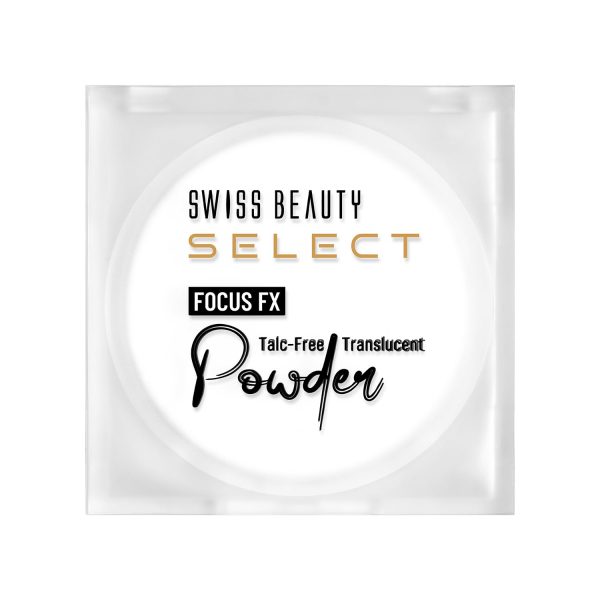 SWISS BEAUTY Select Focus FX Translucent All Skin Powder with Photochromic Technology | Blurs Pores | Matte Finish | Shade- Transparent | 7.5gm |