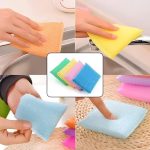 SR Sponge & Plastic Kitchen Scrubber for Dish/Utensils/Tiles Cleaning Heavy Quality Scrub Pad Multicolor Free Size Pack of 5 - Image 6