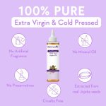 WishCare Pure Cold Pressed Natural Unrefined Jojoba Oil - Moisturizer For Skin, Hair and Nails, 100 ml - Image 3
