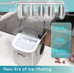 LEONARD USA Ice Maker Machine Stainless Steel with Self-Cleaning Function, Automatic with Inverter Technology, Makes Instant Bullet Ice Cubes in 7-9 Minutes, 12Kg/day (Based on American Technology) - Image 2