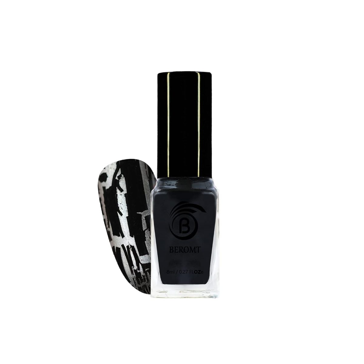Beromt Tornado Crackle Nail Polish, Vegan-Friendly, Non-Toxic, Safe Fast Dry, Nail Art, Gel Finish Effect, Smooth Cracked Texture, Lustrous, Best High-Shine, Bright Crackle Nail Polish, 10Ml-9002 - Image 6