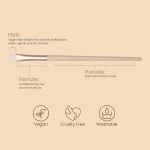 Milagro Beauty Cut Crease Eye Brush 68 – Flat Angled Brush for Precision Cut Crease Looks, Perfect for Powder & Cream Eyeshadow, Defined Crease Application, Sharp, Clean Eye Makeup Edges - Image 4