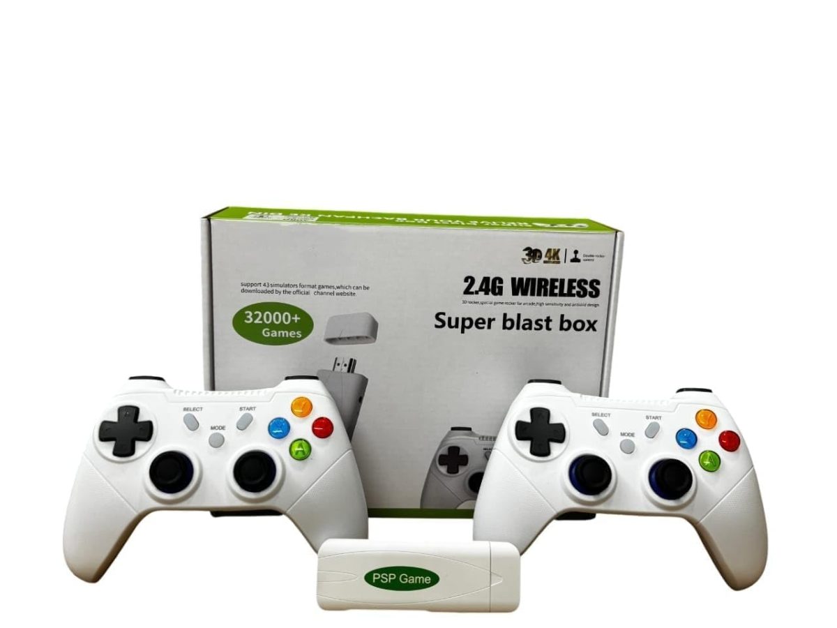 WBD Wireless Video Games for tv Gaming Retro Gaming Console with Game Stick 1080p Plug & Play TV Video Game Set for 2 Player with 9Emulator for Kids & Old School Station Video Game Super Blast - Image 3