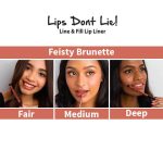 Nykaa Lips Don't Lie! Waterproof Line & Fill Lip Liner - Feisty Brunette 11 - Image 4