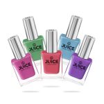 JUICE Quick-dry, Long Lasting, Chip Resistant, Gel Finish, High Gloss, F&D APPROVED COLORS & PIGMENTS Nail Kit, 5 in 1 Combo 15, Gloss