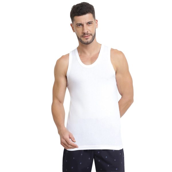 Van Heusen Men Regular Fit Vest - 100% Combed Cotton - Ultra Soft, Label Free, Wider Straps