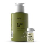 Traya Scalp Oil with Growth Oil Shots for Hair Growth | Contains Coconut, Bhringraj for Hair, ORPL, Wheat Germ and Camphor (87ml)