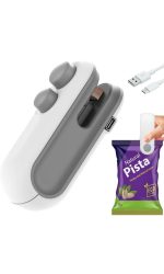 EUFLORIA Portable Mini Sealing Machine, Handheld Packet Sealer for Food, Snacks, Chips, Fresh Storage, Plastic Bags Sealing Machine, Type C Charging Vaccum Sealers
