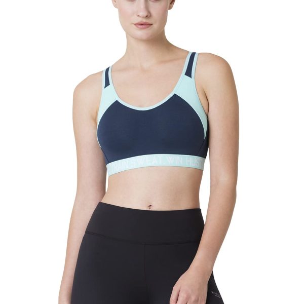 Van Heusen Women's Cotton Non-Padded Wireless Light Impact Sports Bra - Anti Bacterial, Full Coverage