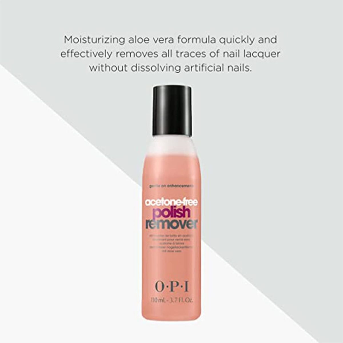 O.P.I Acetone Free Nail Polish Remover | 110 ml | Gentle, Moisturizing Nail Paint Remover Liquid | With Aloe Vera for Hydration - Image 3