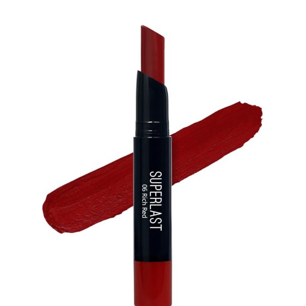 ME-ON Superlast Lipstick Matte Finish (Shade 06 - Rich Red)